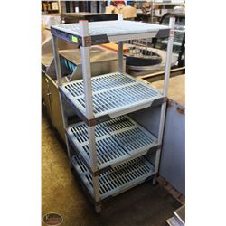 METRO MAX 4 SHELF STORAGE RACK 24"X24"X55"