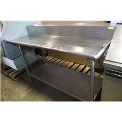 QUEST STAINLESS STEEL RUNOFF W/ UNDERSHELF &