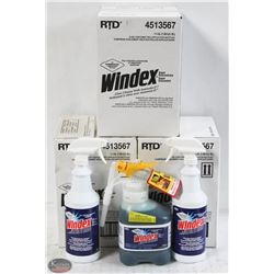 3 CASES OF 1.5L WINDEX SUPER CONCENTRATE GLASS