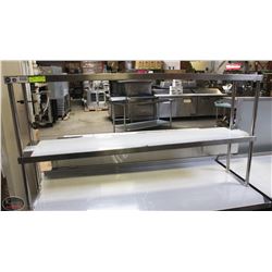 JOHNSON ROSE 12" X 60" S/S DOUBLE OVER SHELF