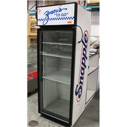 BAILIFF SEIZURE! SNAPPLE BRANDED 1 DOOR DISPLAY