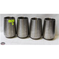 4 S/S BOTTOM-TAPERED BAIN MARIES / WINE COOLERS