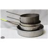 Image 1 : 3 ALUMINUM STOCK POTS W/ 12" CROWN SAUCEPAN