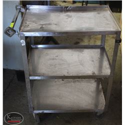 3-TIER S/S COMMERCIAL SERVICE CART W/ HANDLE