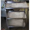 Image 1 : 3-TIER S/S COMMERCIAL SERVICE CART W/ HANDLE
