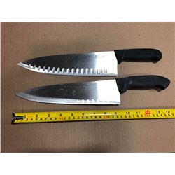 USED SHARPENED KNIVES LRG BLADE - LOT OF 2