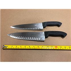 USED SHARPENED KNIVES LRG BLADE - LOT OF 2