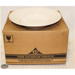CASE(12) OF NEW 12-1/4" WHITE GOURMET BOWLS-DUDSON