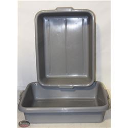 JOHNSON ROSE 36500 GREY TOTE BOX - LOT OF 2