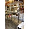 Image 1 : 4-TIER COMMERCIAL CHROME WIRE STORAGE RACK
