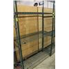 Image 1 : 3-TIER GREEN WIRE COMMERCIAL STORAGE RACK