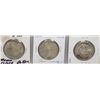 3 SILVER USA MORGAN DOLLARS, 1921, 1885