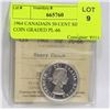 1964 CANADIAN 50 CENT SILVER COIN GRADED PL-66