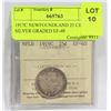 Image 1 : 1919C NEWFOUNDLAND 25 CENT SILVER GRADED EF-40