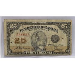 1923 CANADIAN SHINPLASTER.