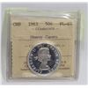 Image 1 : 1963 CANADIAN 50 CENT SILVER COIN GRADED PL-65