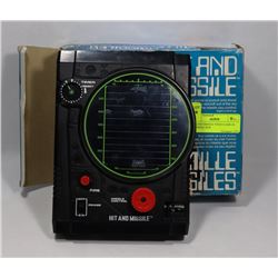 HIT AND MISSILE VIDEO GAME-IN ORIGINAL BOX