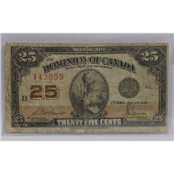 1923 CANADIAN SHINPLASTER.