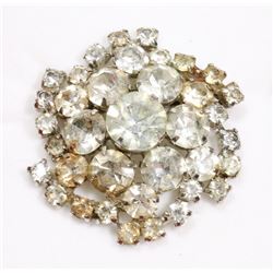 VINTAGE ESTATE BROACH W/ CRYSTAL STONES