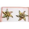 Image 1 : VINTAGE ESTATE ENAMELLED FLOWER EARRINGS