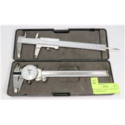 2 CALIPERS - 1 6 DIAL SHOCK PROOF & 1 MAUSER INOX