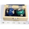 Image 1 : WOOD BOX W/CHINESE BAODING BALLS FOR