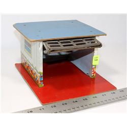 VINTAGE METAL TOY GARAGE