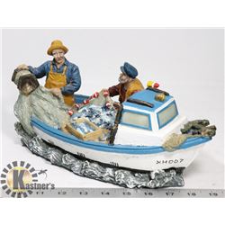RESIN EAST COAST FISHING BOAT FIGURINE