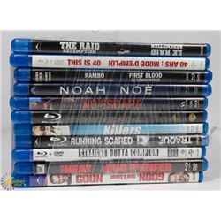 BUNDLE OF 11 BLU-RAY DVD MOVIES -