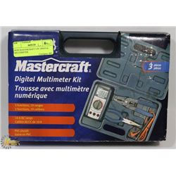 NEW MASTERCRAFT 3-PC DIGITAL MULTIMETER
