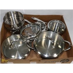 LARGE FLAT W/11-PC KITCHENAID STAINLESS