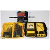 Image 1 : BOX W/TOOLS INCL. DEWALT DRILL-BIT SET,