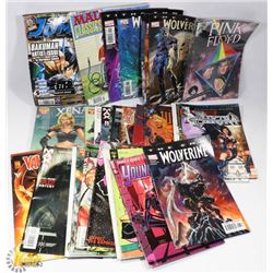 BOX W/36 COMICS & GRAPHIC NOVELS INCL.