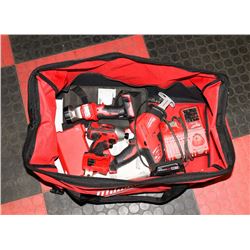 POLICE SEIZURE! MILWAUKEE TOOL BAG WITH CORDLESS