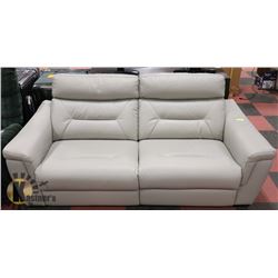 ELECTRIC LEATHERETTE RECLINING 86" SOFA.