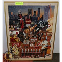 FRAMED COCA COLA PUZZLE