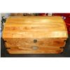 Image 1 : SOLID WOOD STORAGE TRUNK, 24"X15.5"X13".