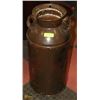 Image 1 : LARGE BROWN MILK CHURN 28" TALL.