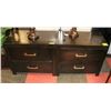 Image 1 : PAIR OF WOOD NIGHT STANDS 28"X16"X25".
