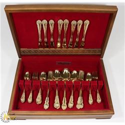 CONTINENTIAL GOLD STAINLESS FLATWARE SET