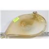 Image 1 : LARGE ART GLASS DECORATIVE DISH - LIGHT