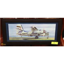 ORIGINAL OIL ON BOARD OF ROYAL CANADIAN NAVY