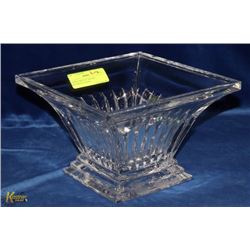 LARGE CRYSTAL SQUARE DECORATIVE BOWL