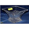 Image 1 : LARGE CRYSTAL SQUARE DECORATIVE BOWL