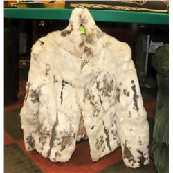 RABBIT FUR JACKET SIZE SMALL.