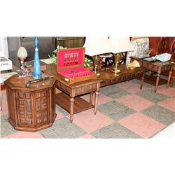 VINTAGE 4PCS COFFEE TABLE SET