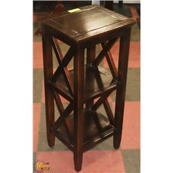 3-TIER ROSEWOOD SHELF STAND