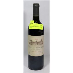 2000 CHATEAU BEAUMONT. 12.5%, 750ML.