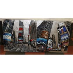 2 CANVAS SIDE BY SIDE CITY NEON LIGHTS PICTURES