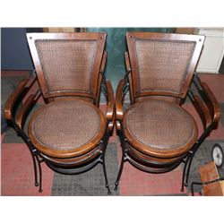 SET OF 4 DINING CHAIRS.